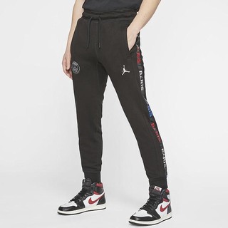 Pantaloni Nike Paris Saint-Germain Fleece Barbati Negrii | QTBW-05418